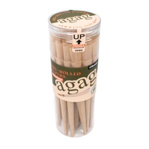 Agag Rolling Papers | 100 Pcs Pre-Rolled Cones Wood Pulp Rolling Papers | Kingsize 109mm