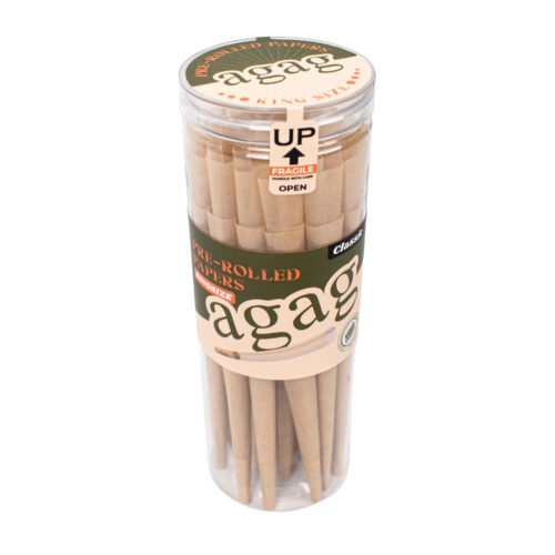 100 Pcs Pre-Rolled Cones Wood Pulp Rolling Papers Agag Rolling Papers | 100 Pcs Pre-Rolled Cones Wood Pulp Rolling Papers | Kingsize 109mm