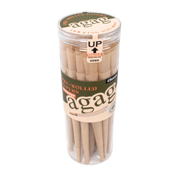 100 Pcs Pre-Rolled Cones Wood Pulp Rolling Papers Agag Rolling Papers | 100 Pcs Pre-Rolled Cones Wood Pulp Rolling Papers | Kingsize 109mm