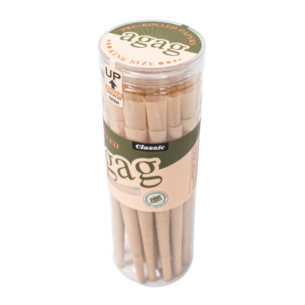 100 Pcs Pre-Rolled Cones Wood Pulp Rolling Papers Agag Rolling Papers | 100 Pcs Pre-Rolled Cones Wood Pulp Rolling Papers | Kingsize 109mm